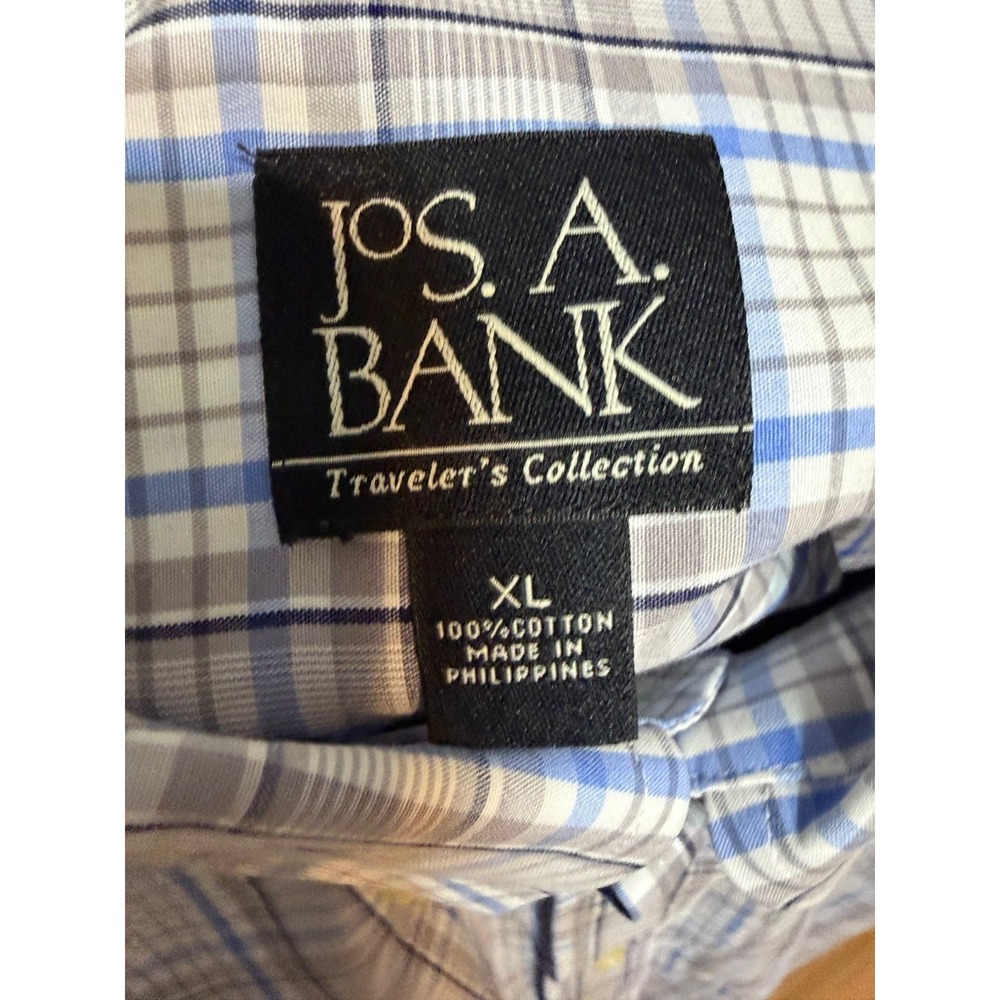 Jos. A. Bank Old Money Button Down Shirt Mens Size XL Dark Academia Preppy Plaid - Picture 6 of 10